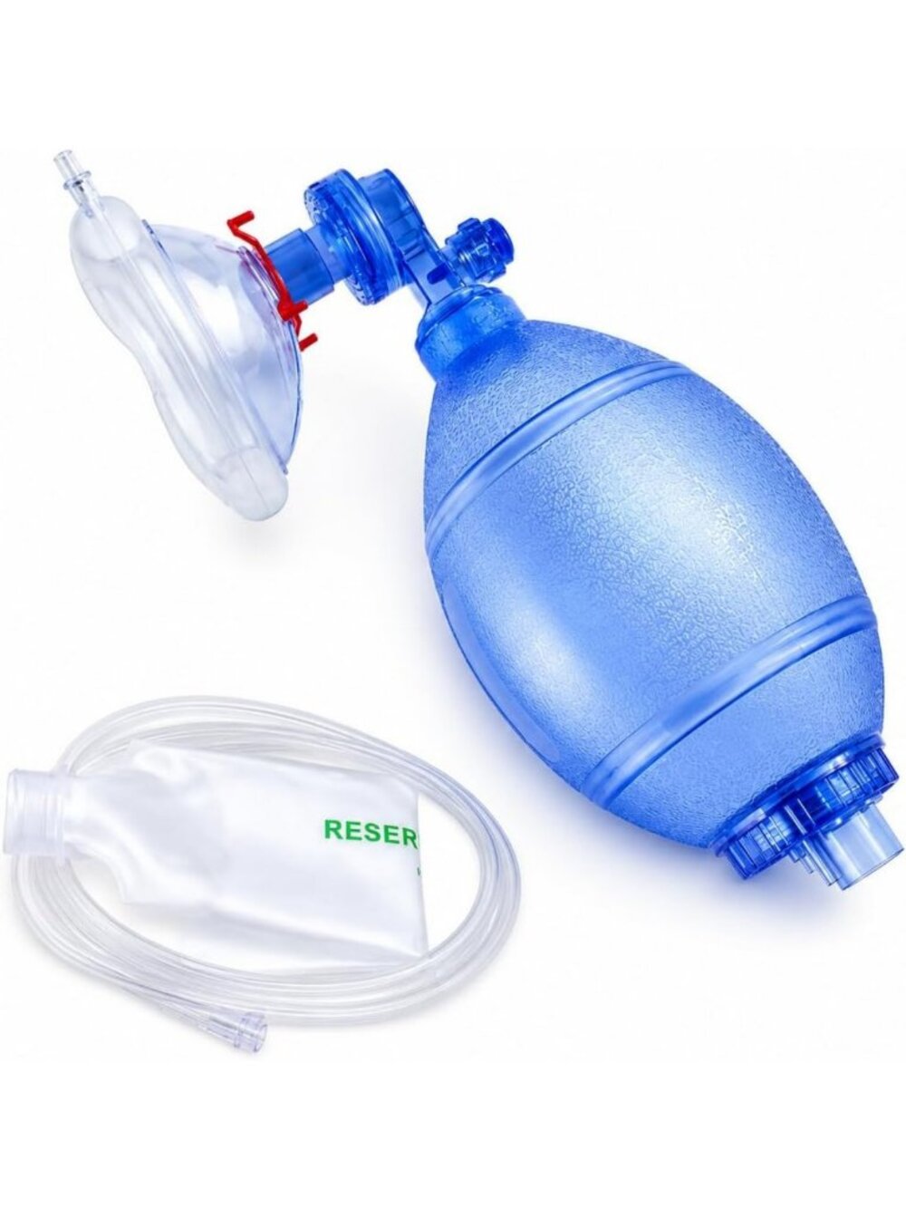 CPR Training Kit for Adults & Kids - Mask, Bag Valve, Reservoir & Oxygen Line